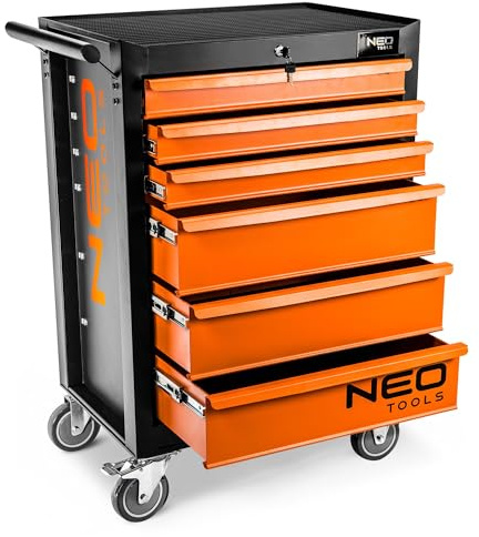 Neo 84–221 6 Schubladen Werkzeug Schrank – Orange Schwarz