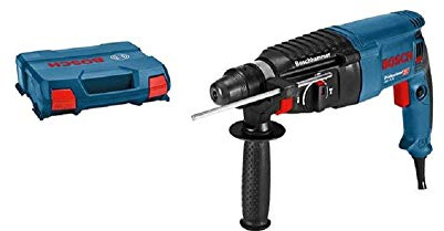 Bosch Professional Bohrhammer GBH 2-26 DRE (830 Watt , 2.7Joule, SDS-plus, Tiefenanschlag 210 mm, Allrounder für schnelles Bohren und Meißeln, Hammer Bohr, im L-BOXX)
