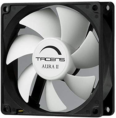 Tacens AURAII12, Ventilador PC 120mm, Ultrasilencioso, Antipolvo, Rodamientos de Larga Duración, Color Negro