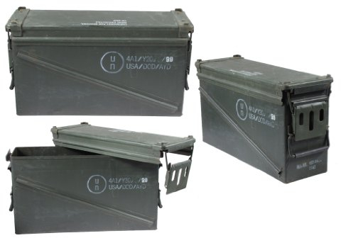 US Ammunition Box Olive XL Long Transport Box Muni Crate Box