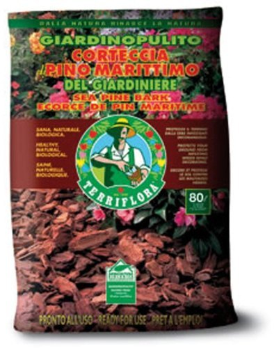 Corteccia di pino marittimo 70 litri - protegge il terreno dalle erbe infestanti