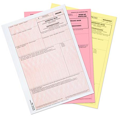 mashpaper Ursprungszeugnis Formular Vordruck 50 Stück für Laser- und Inkjetdrucker 11734 - Menge wählbar