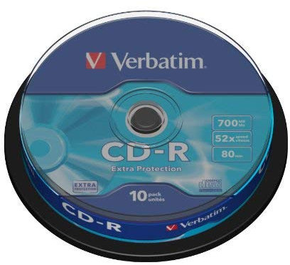 Verbatim 43437 - 10PK 80Min 52X CD-R Spindle