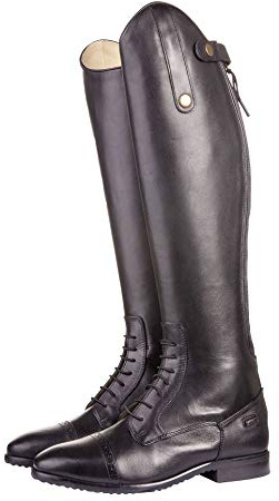 HKM Unisex Valencia Standardlängde/Vidde Ridstövel, Svart, 42