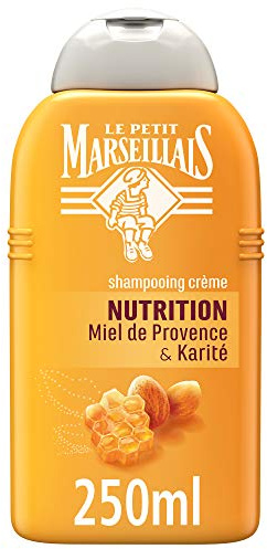 Le Petit Marseillais Shampoo für trockenes und geschädigtes/brüchiges Haar, Honig, 250 ml, 3 Stück