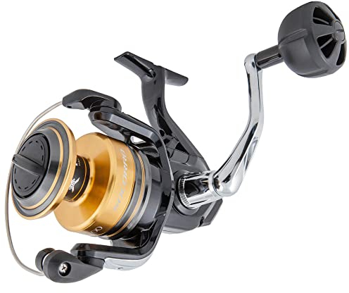 SHIMANO Socorro 8000 SW heavy duty saltwater fishing reel, SOC8000SW, Black and Gold