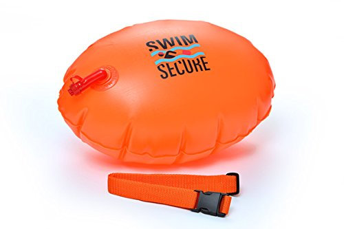 Chillswim orangener Schwimmeranhänger für mehr Sicherheit beim Schwimmen in offenen Gewässern für höhere Sichtbarkeit