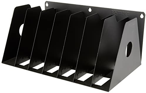 Rotadex A4R/7 Black A4 7 Section Ring Binder Rack - Black