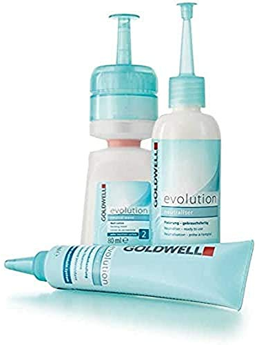Goldwell Evolution Perm 2 Set Dauerwellenbehandlung (Well-Lotion,80 ml+Fixierung,100 ml+Interfluid,30 ml)