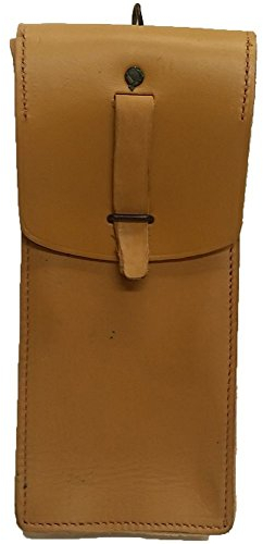 Armeeverkauf große Tasche Franz. Armee Magazintasche Patronentasche Leder braun