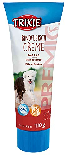 TRIXIE Rindfleischcreme – Hundecreme als Snack – großer Belohnungseffekt – ideal zur Medikamentengabe – glutenfrei – ohne Zuckerzusatz – 110 g – 31841