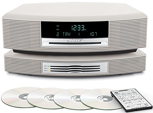 Bose® Wave® - Sistema de música con cambiador de CD múltiple, color blanco platino