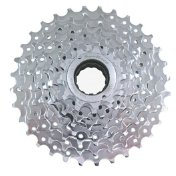 Sunrace Unisex – Erwachsene Mfex9-9Au Schraubzahnkranz, Silber, 9 Fach