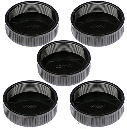 Fotasy 5-Pack M42 Lens Rear Caps - 42mm Screw Mount, Fits Pentax Takumar/MamiyaSekor/Helios M42 Lens