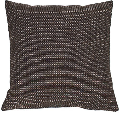 Alphadeco Uni-Kissen Grubo aus robustem Möbelstoff (40 x 40 cm, Dunkelbraun)