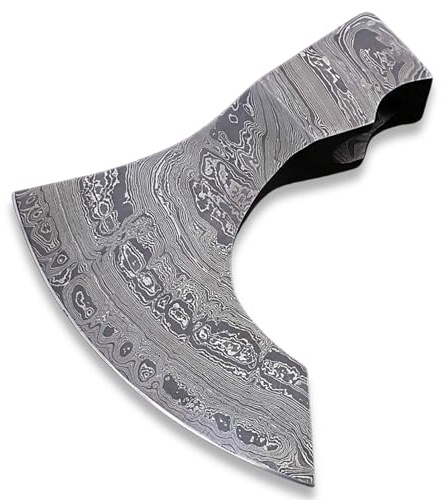 Axe Head Handmade Damascus Viking Hatchet Axe Bearded Camping Wood Cutting Chopping Splitting Axe Medieval Battle Axe Head Ax-2039