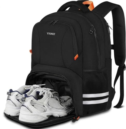 Ytonet Gym Backpack for Men 15.6 Inch Laptop Backpack with Shoe Compartment