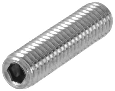 Tornillos prisioneros M10 x 40 con hexágono interior de acero inoxidable A2, DIN 913, cabeza cónica, 10 unidades