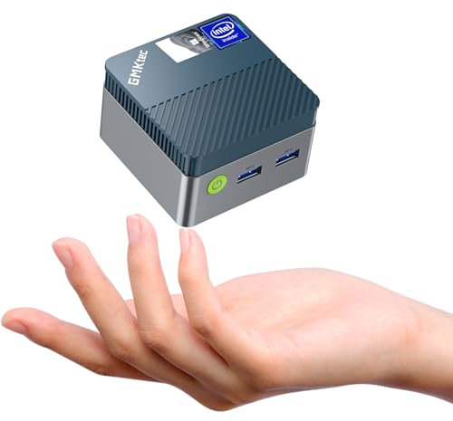 GMKtec Mini PC N97 G5 Micro Desktop Computer, 12th Gen Intel Alder Lake N97 (up to 3.60GHz) 12GB DDR5 256GB SSD, USB3.2 * 3/HDMI*2 for Business, School, Office, Micro CP