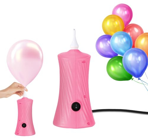Electric Balloon Pump - Portable Electric Balloon Pump Uk, Simple and Fast Balloon Machine, Electric Ballon Inflator Suitable for Inflating Birthday Party Wedding Decorations Balloon