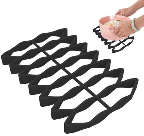 Cazuela de silicona, parrilla de alta temperatura, herramienta antiadherente, herramienta multifuncional, resistente al calor, 23,3 x 15,6 x 2 cm/9,17 x 6,14 x 0,79 pulgadas para verduras de pescado