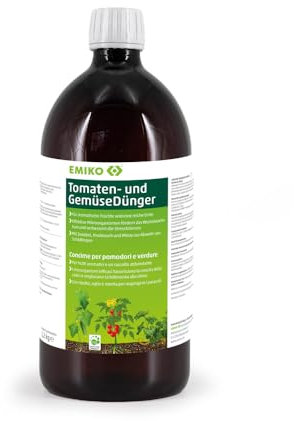 Emiko Tomaten- und GemüseDünger 1,2kg für aromatisches Gemüse und eine reiche Ernte mit effektiven Mikroorganismen I Tomaten I Gurken I Zucchini I Paprika etc.