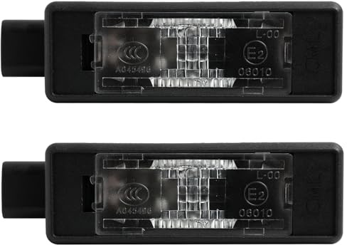 Supecesorio Éclairage de plaque d'immatriculation 2 Pièces, Pour 207CC 208 308 II 308CC 508 2008 3008 5008, C3 C5 III C4 Cactus Picasso II Grand Picasso II,eclairage de plaque, Noir