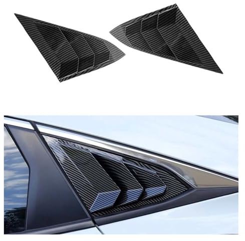 Alerón Trasero para Civic 10.ª Generación 2016-2020 Sedán, Rejillas Ventilación Laterales Traseras, Cubiertas Rejillas Ventilación, Persianas Embellecedoras Lip Wing Spoiler(Gloss Black)