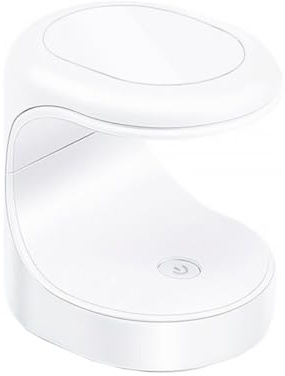 Generic Mini Nail Art Lamp UV LED Gel Nail Dryer, Portable White Manicure Tool with USB Power, Quick Drying Light for Home and Salon Use