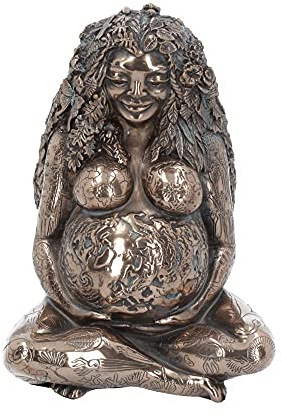 Nemesis Now Figura de Resina de Bronce de la Madre Tierra, 17,5 cm, Talla única