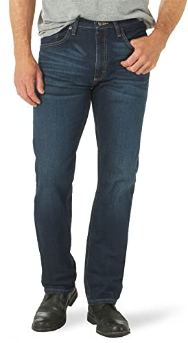 Wrangler - Jeans da Uomo Comfort Flex Denim Regular Fit - Blu - 40W x 30L