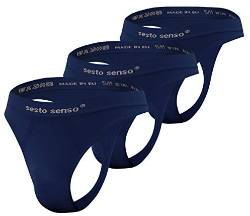 Sesto Senso män sömlösa strängar G-strängar sexig 3-pack