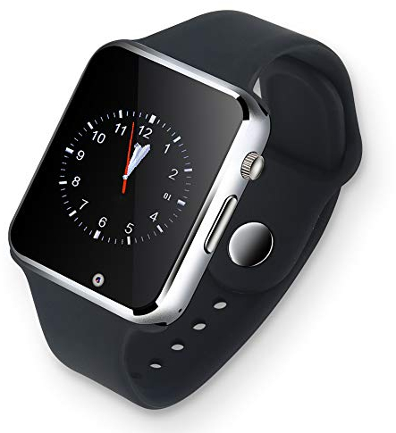 Impermeabile Multifunzione Unisex Allenamento Fitness Sport Telefono Nero Orologio Intelligente Moda Touch Screen Smartwatch Impermeabile Fitness Tracker per Donna Uomo