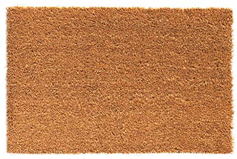 HPFloor Kokosmatte 60x40x1,7 cm I Fußmatte aus robusten Kokos-Fasern I Fußabstreifer für Haustür & Eingangsbereich I 1,7cm hohe Schmutzfangmatte I Türmatte pflegeleicht I Fussmatte in Nature