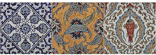 Casa Moro Piastrelle in ceramica orientale SOUSSE 59,2 x 20 cm, 1 mq | Marocchino Patchwork piastrelle gres porcellanato per bella cucina, corridoio, bagno e cucina | FL7082