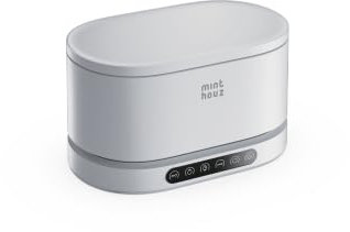 Minthouz Ultrasonic Cleaner, 48000Hz Digital Ultrasonic Jewellery Cleaner with Cleaning Basket 500ml Sonic Cleaner for Glasses, Retainer, Denture, Silver, Gold, Rings, Earrings, Jewellery