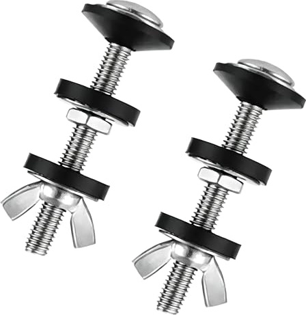 RowGlow 2pcs Tornillos Fijación Cisterna Inodoro Wc M6x100mm Acciaio Inossidabile 304, Kit De Fijación Para Depósito De Cisterna Accesorios De Instalación (M6x100 2pcs)