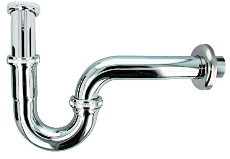 tecuro Siphon Traps pour lavabo en acier inoxydable chromé