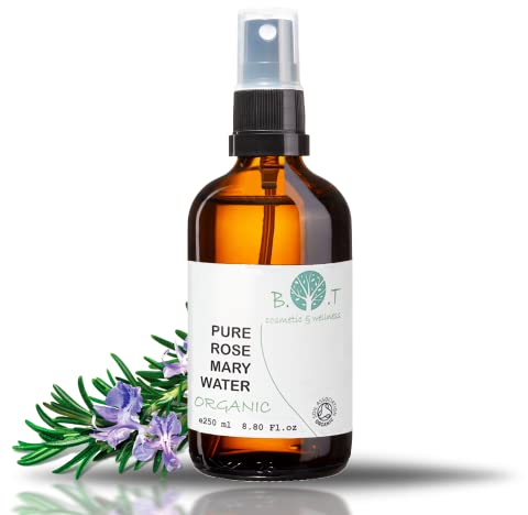 Rosmarinwasser Gesichtswasser Haar Spray 250 ml Haarausfall Haarwachstum Haarwasser Naturkosmetik Rosmarin Haartonikum Wurzel Verstärker Pflegendes Kopfhaut Spray mit Rosmarin ätherischen Ölen