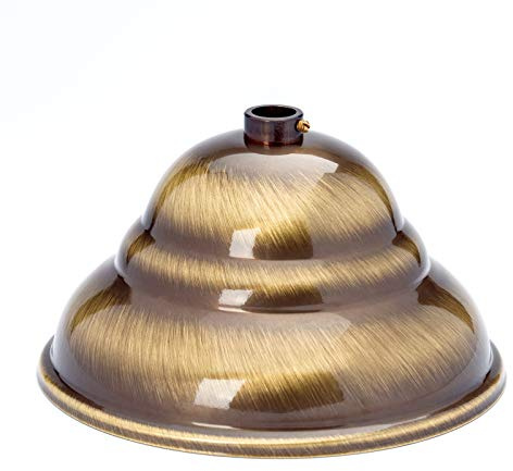 Baldacchino in ottone anticato patina ottone antico Ø 110 mm x 60 mm 10 anello di regolazione Rosette soffitto baldacchino, lampada baldacchino e baldacchino in metallo