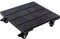 STILISTA® WPC-Pflanzenroller, belastbar bis 100 kg, witterungsbeständig, feststellbare Bremse, rund oder eckig, eckig, schwarz