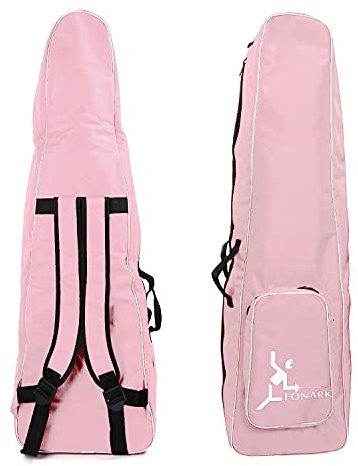 LEONARK Fencing Storage Bag for Epee Saber and Foil Equipment - Portable Backpack for Fencing Sword Suit and Mask (Pink)
