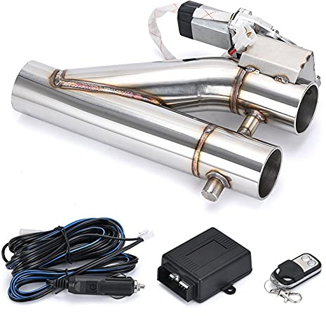 HZJA Silenziatori Valvola Doppia con Telecomando Wireless Valvola di Intercettazione Tubo di Scarico Elettrica Kit Marmitta Tubo di Scarico Universale 2 2,25 2,5 3. Terminali Scarico