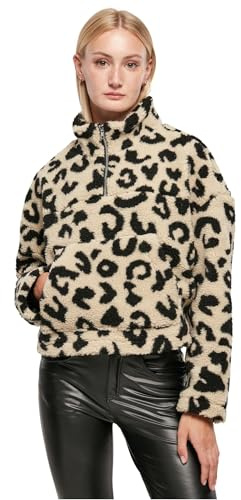 Urban Classics Dam kort AOP Sherpa Troyer kofta