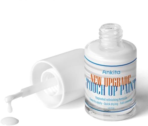 Porcelain Sink Touch Up Paint, High-Gloss Tub Paint, Porcelain Repair Kit White & Appliance Paint for Chips, Scratches, Cracks and Spots on Enamel, Acrylic, porcelain, Sinks, Tubs, Bathtub, Appliances, Metal, Tiles in Kitchen and Bathroom. (Gloss White)