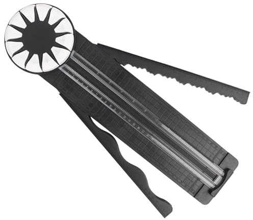 Edge Cutter Paper Crafts, 12 in 1 Paper Cutter, Paper Trimmer Cutting Tool, Paper Cutter Trimmers Multifunction Paper Trimmer Paper Rotary Cutters Machine Crafts Paper Trimmers for Scrapbook Art