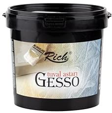 Rich Gesso 1000 gr - Imprimación a base de agua, altamente pigmentada para pinturas al óleo y acrílicas, aplicación versátil en madera, tela y papel