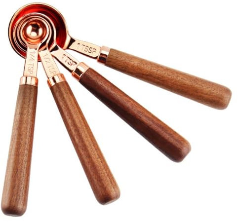 Cabilock 1 Outil De Cuisson Tasses à Mesurer Cuillères à Mesurer Tasse à Mesurer Avec Filtre à Œufs Mesurette De Farine Automatique Cuillères à Café Cafetière Cruches Expresso Golden Noyer