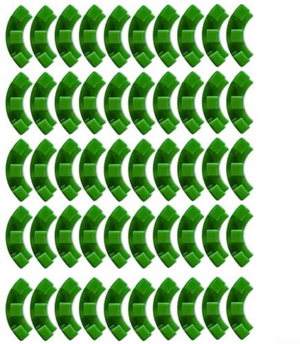 50 clip per addestramento delle piante, in plastica, piegatrici a 90 gradi, per il controllo dello stress basso, per piantare, giardinaggio, rami di vite (verde)