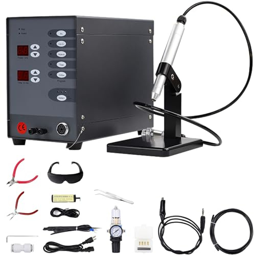 110V Pulse Arc Welder for Permanent Jewelry, Professional Permanent Jewelry Welding Machine Kit with Handheld Pen & Foot Pedal, for Spot Arc Welder DIY Jewelry Making.